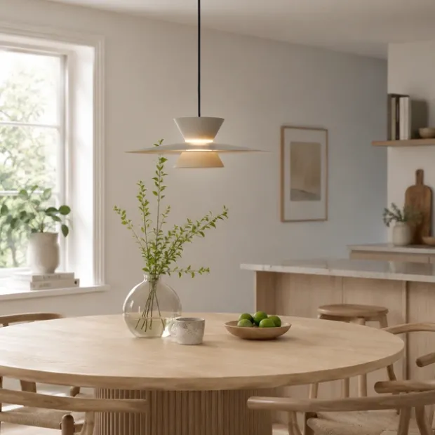 Nomi LED taklampe 45cm beige