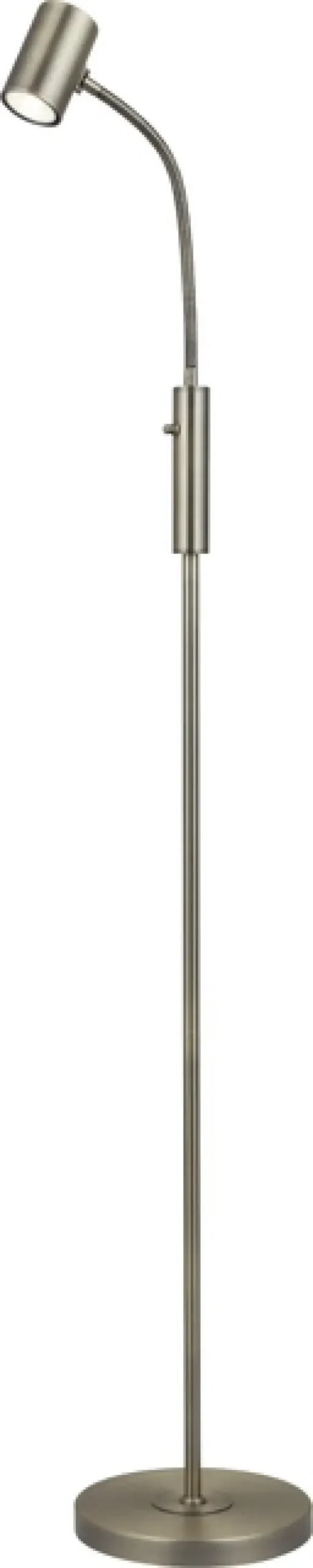 Noor II leselampe gulv 1lys 146cm messing