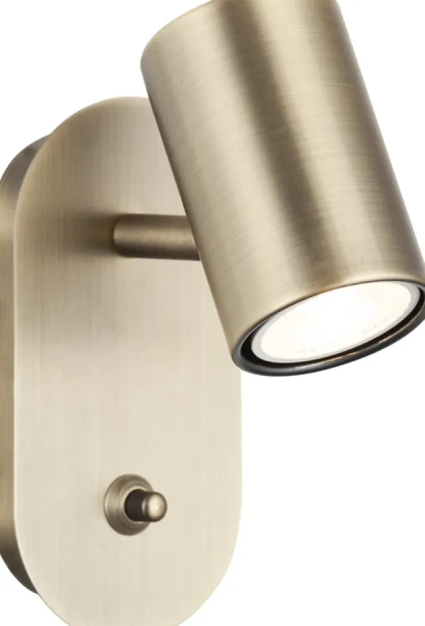 Noor II leselampe vegg 1lys 14cm messing