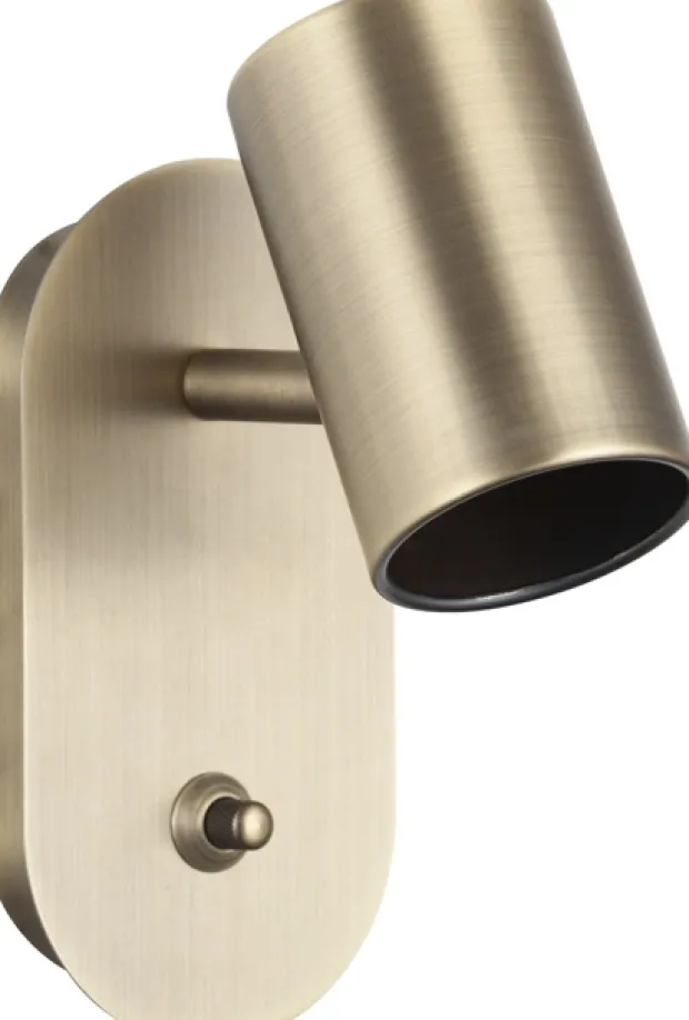 Noor II leselampe vegg 1lys 14cm messing