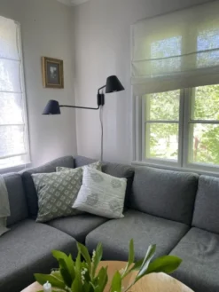 Nordic vegglampe 2lys sort