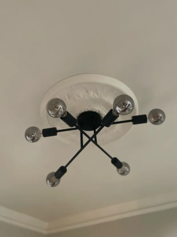 Oda plafond taklampe 58cm sort
