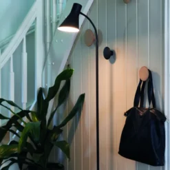 Odense leselampe gulv 152cm sort