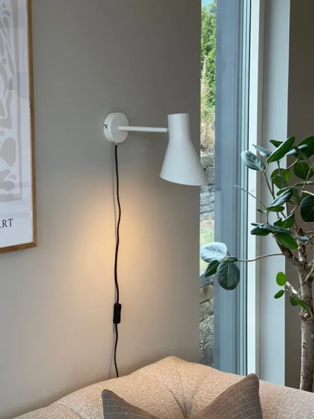 Odense leselampe vegg 18,5cm hvit