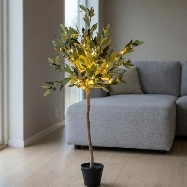 Oliventre LED IP44 93cm grønn