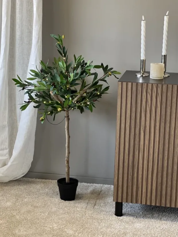 Oliventre LED IP44 93cm grønn