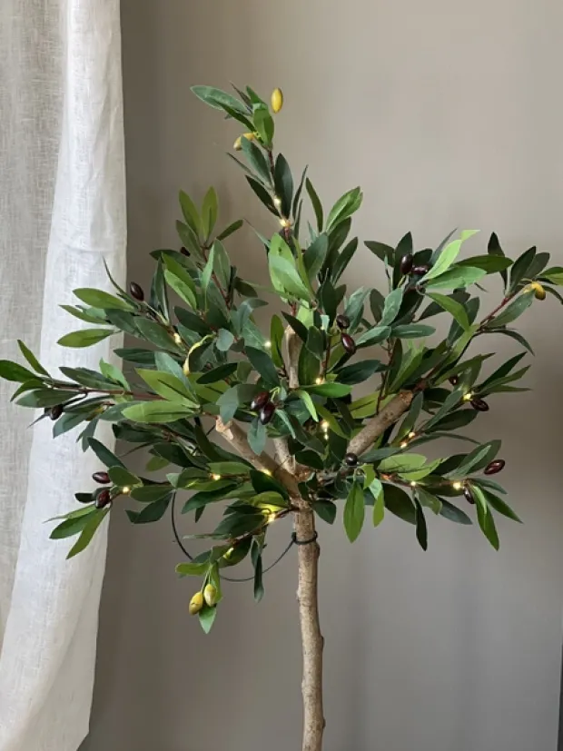Oliventre LED IP44 93cm grønn