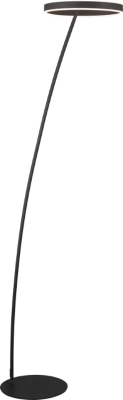 Orbit O-sirkel LED gulvlampe 175cm sort