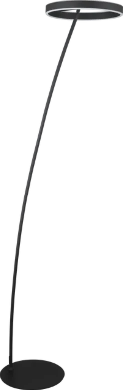 Orbit O-sirkel LED gulvlampe 175cm sort