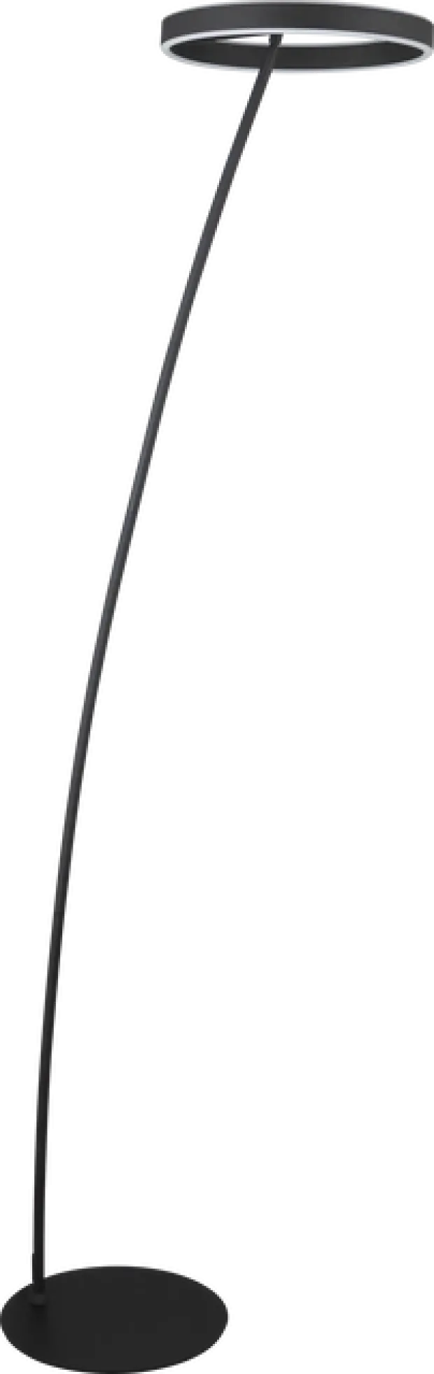 Orbit O-sirkel LED gulvlampe 175cm sort