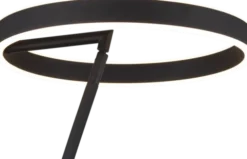 Orbit O-sirkel LED gulvlampe 175cm sort