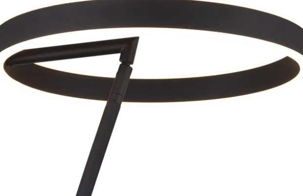 Orbit O-sirkel LED gulvlampe 175cm sort