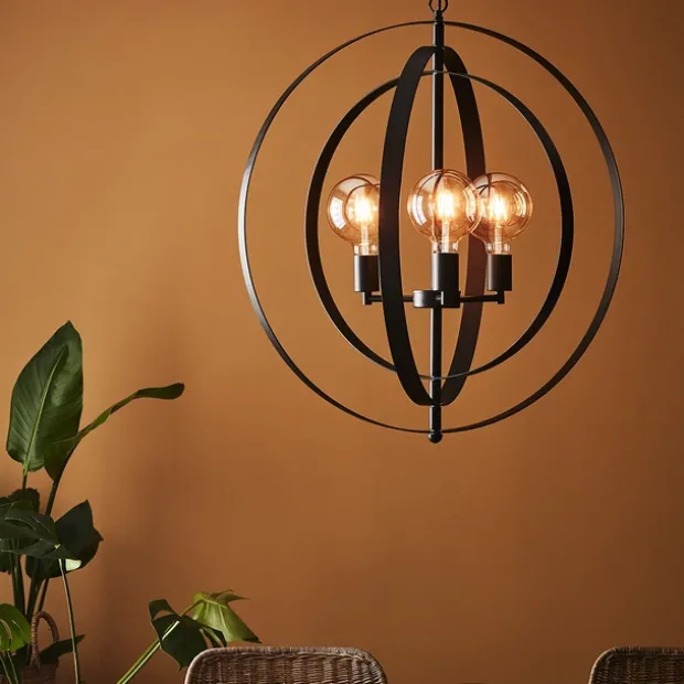 Orbit taklampe 69cm sort