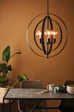 Orbit taklampe 69cm sort