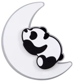 Panda sovende LED vegglampe 25cm hvit