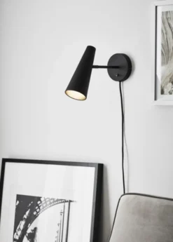 Peak leselampe vegg 29cm sort