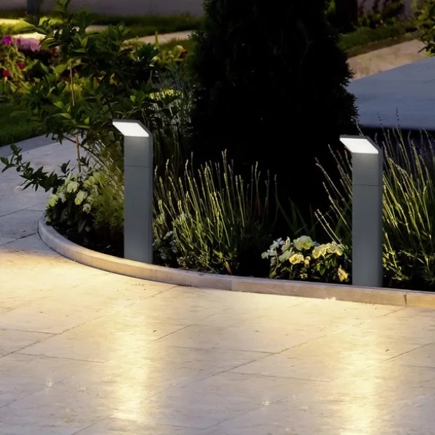 Pearl LED utelampe stolpe IP54 50cm grå