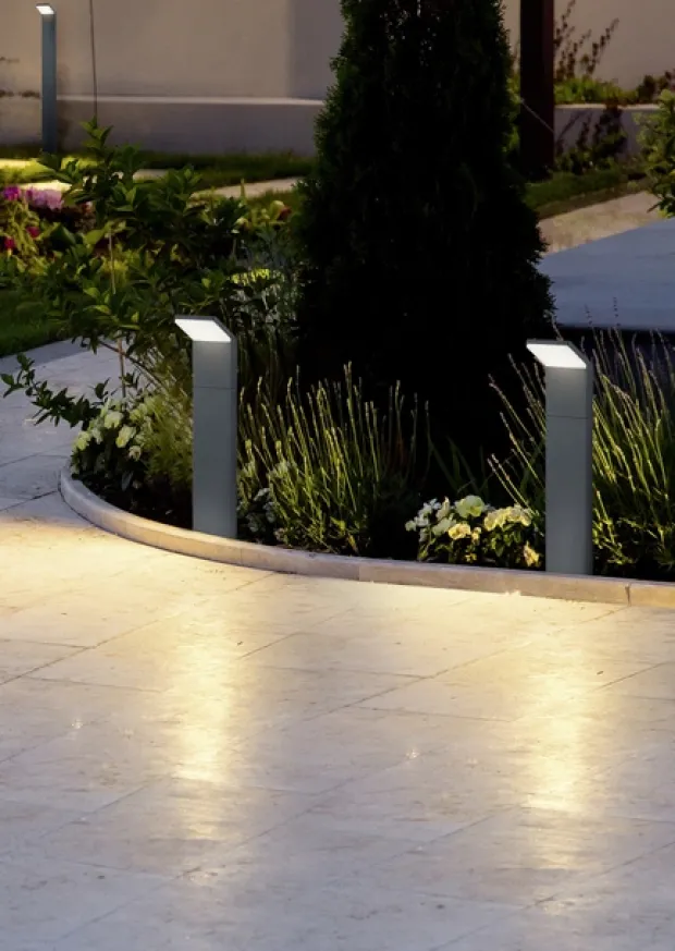 Pearl LED utelampe stolpe IP54 50cm grå