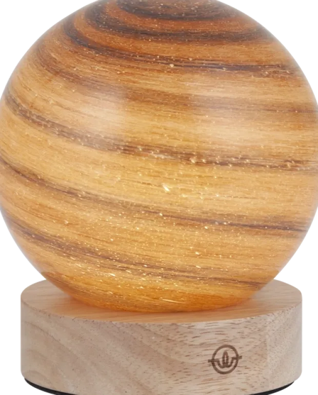 Planet LED oppladbar bordlampe 14,5cm rød