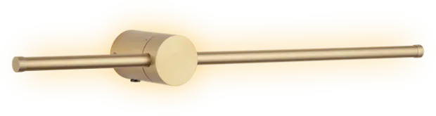 Pole LED vegglampe 60cm gull