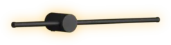 Pole LED vegglampe 60cm sort