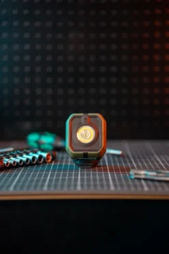 Power mini LED oppladbar arbeidslampe IP65 grønn