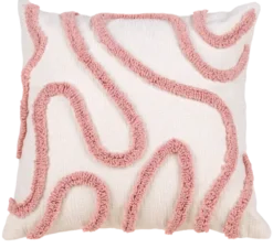 Putetrekk mønster 45cm rosa