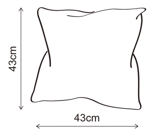 Putetrekk mønster 45cm rosa