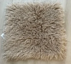Putetrekk pels 45cm beige