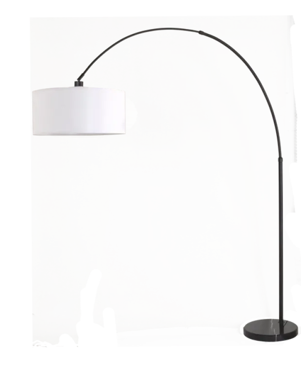 Rauma gulvlampe med skjerm 227cm sort