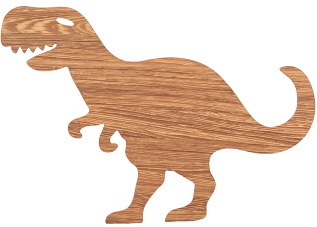 Rex Dinosaur LED vegglampe 33cm brun