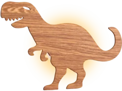 Rex Dinosaur LED vegglampe 33cm brun
