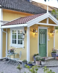 Rjukan utelampe vegg IP44 47cm sort