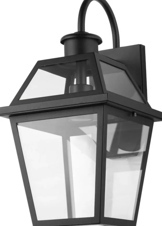 Rjukan utelampe vegg IP44 47cm sort