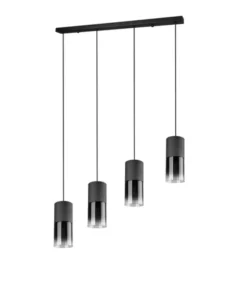 Robin taklampe rekke 4lys 80cm smoke