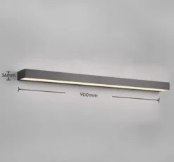 Rocco LED vegg baderomslampe IP44 90cm sort