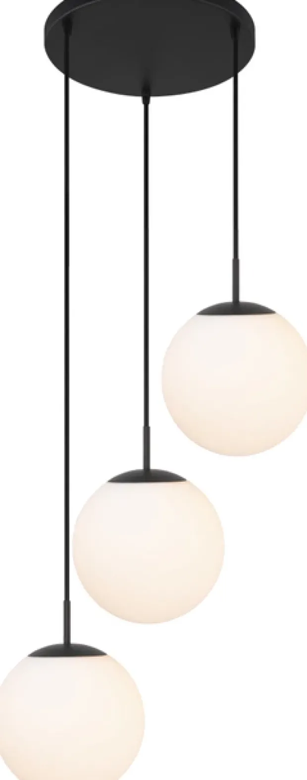 Rondell Ball taklampe 3lys 35cm hvit
