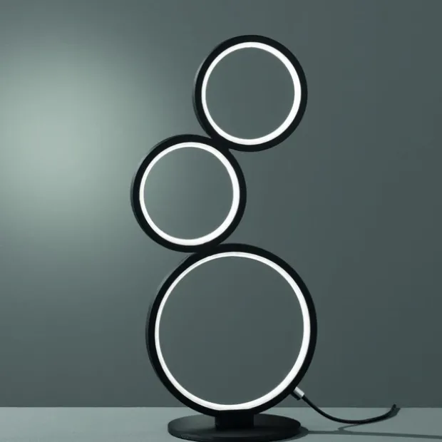 Rondo LED bordlampe 45cm sort