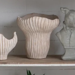 Saguaro vase 23,5cm beige