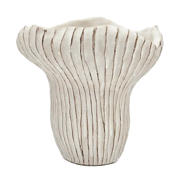 Saguaro vase 23,5cm beige