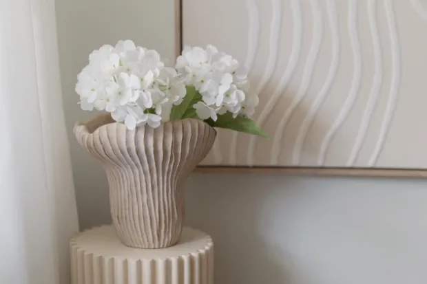 Saguaro vase 23,5cm beige