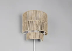 Satna vegglampe 24cm natur