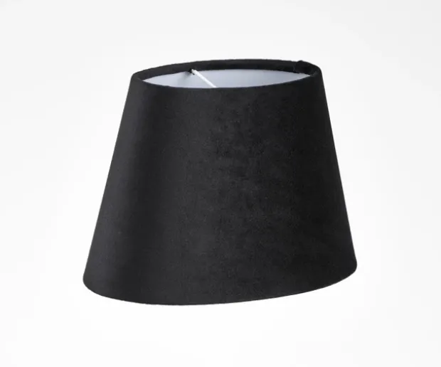 Savoy skjerm oval 20cm sort
