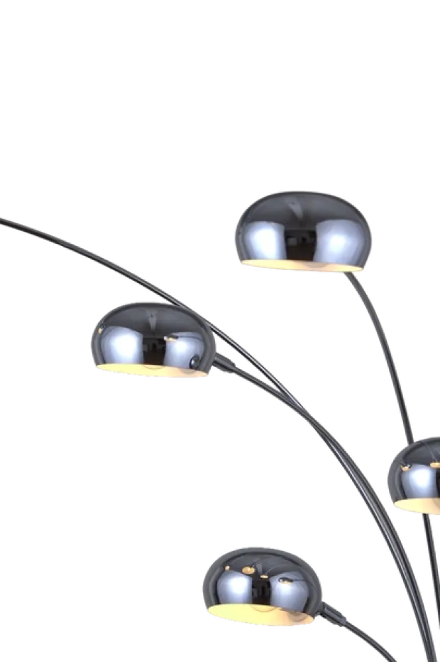 Seba gulvlampe 5lys 207cm krom