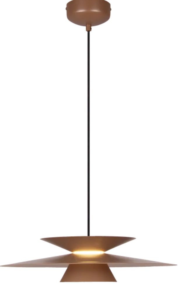 Selin LED taklampe 45cm brun