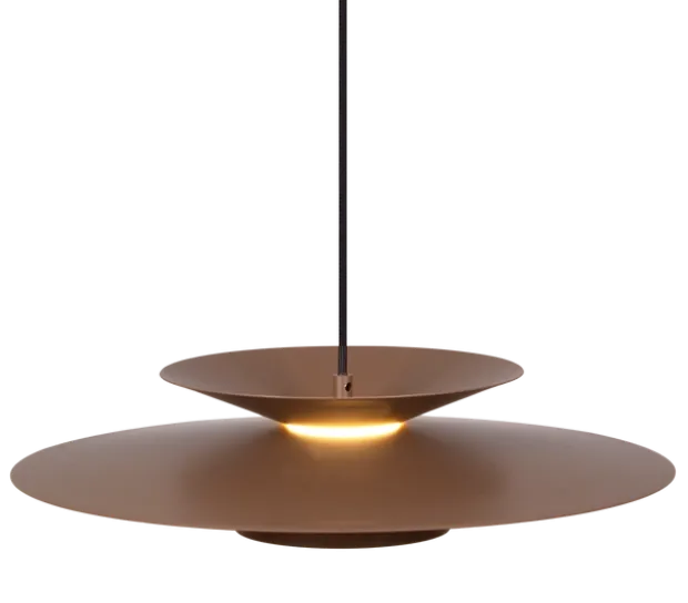 Selin LED taklampe 45cm brun