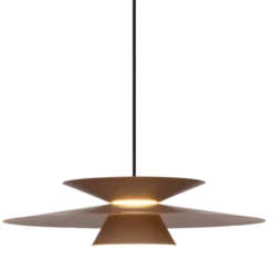Selin LED taklampe 45cm brun