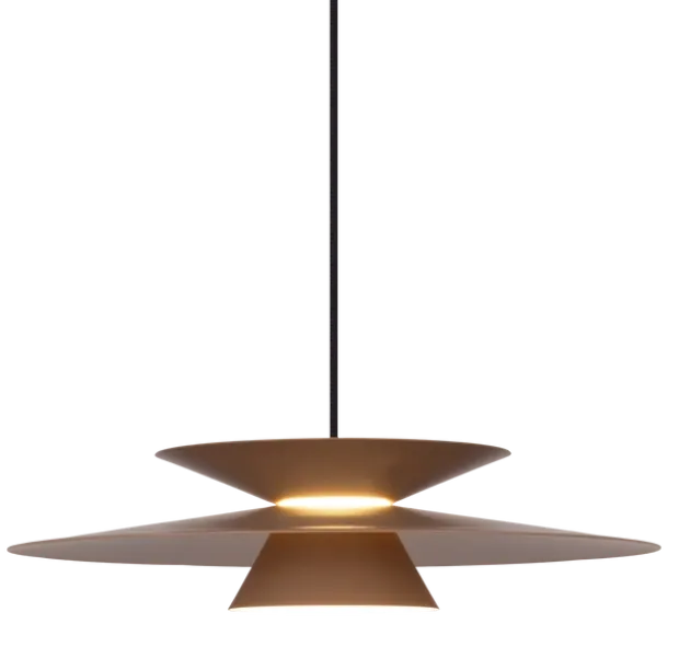 Selin LED taklampe 45cm brun