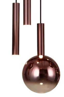 Serena taklampe oval rondell 12lys 120cm brun