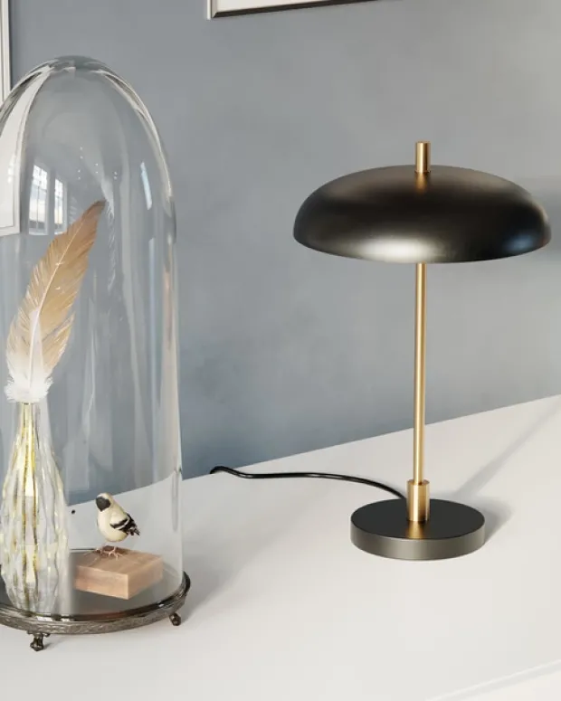 Shelby bordlampe 45cm sort